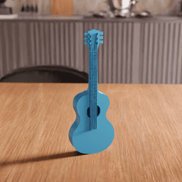 Classical Guitar Decorative Prop Figurine 3d model