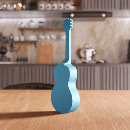 Classical Guitar Decorative Prop Figurine 3d model