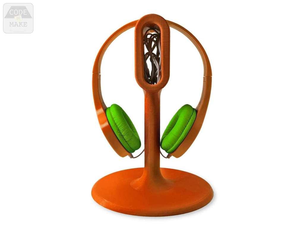 Stylish Headphones Stand 3d model