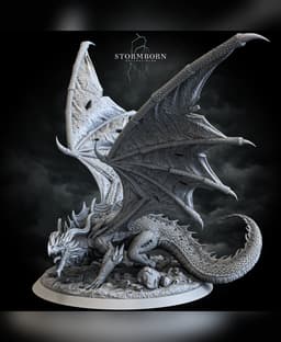 (32mm) Red Dragon 3d model