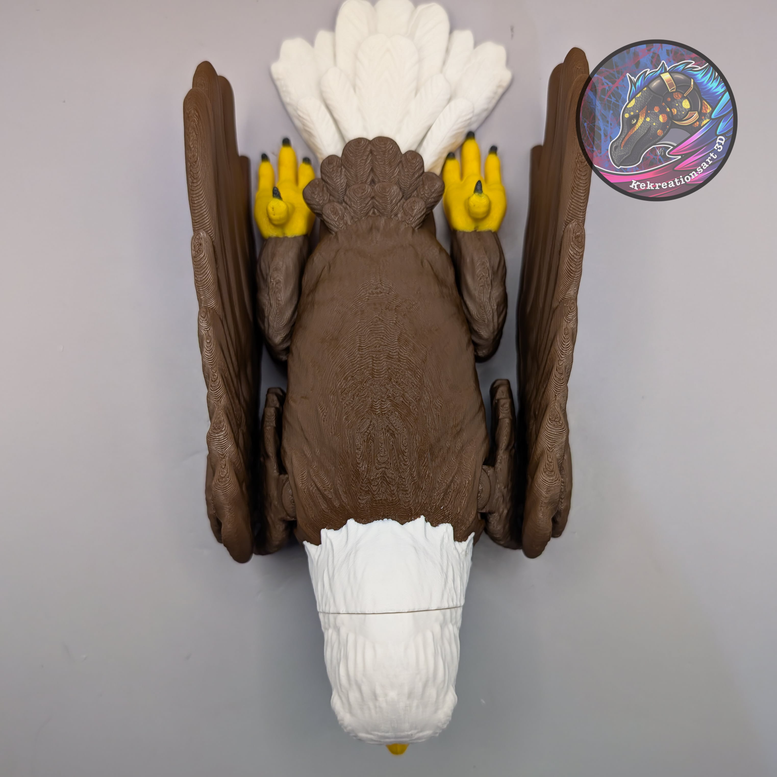 flexi bald eagle 3d model