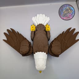 flexi bald eagle 3d model