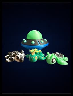Space Turtle Set 2 3d model