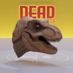 DEADNICE - T Rex WALL MOUNT.stl 3d model