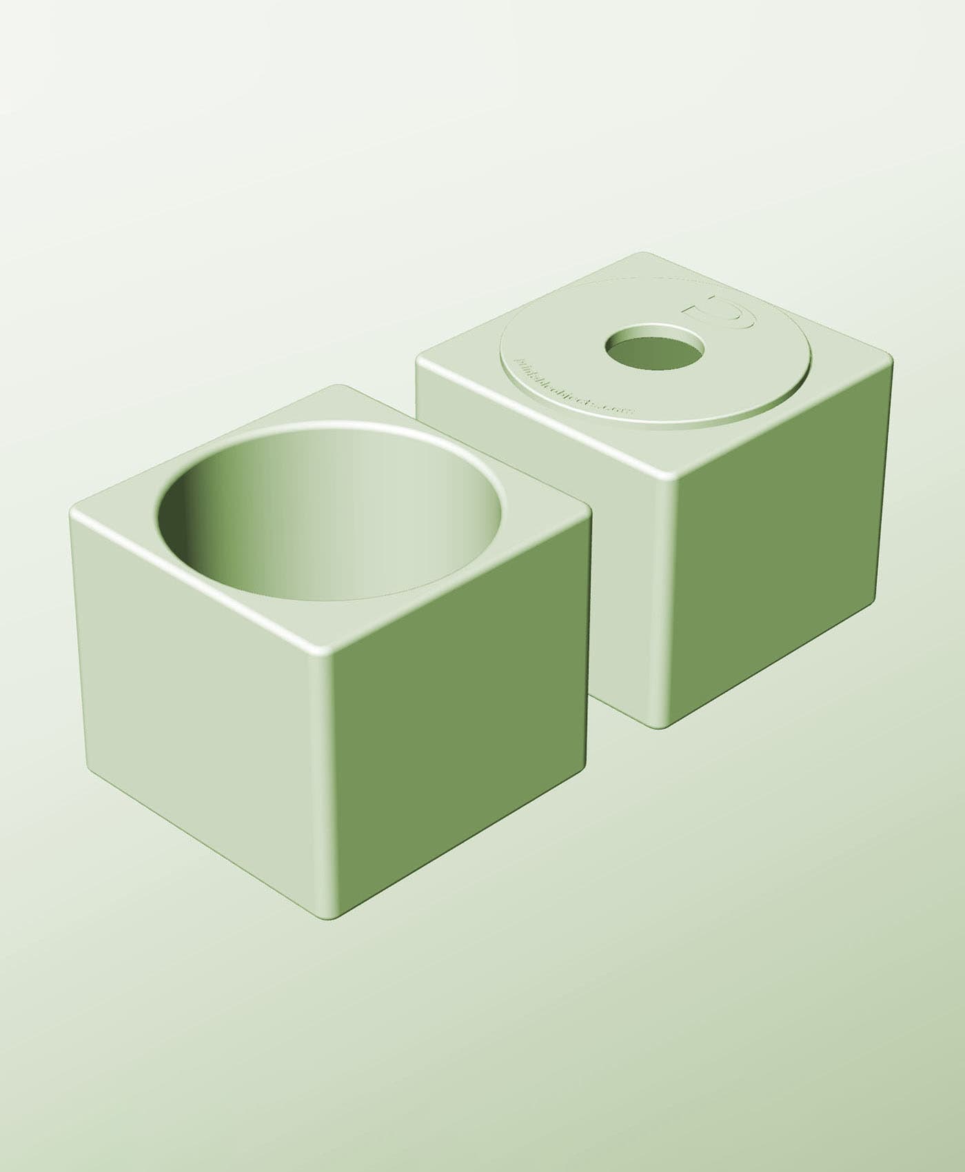 CS128-120-P Stacking pierced component box bin for makers 3d model