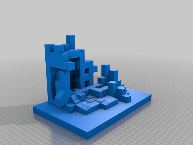 Minecraft Cave 3d model