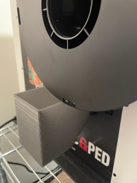 Bambu Lab P1P Waste Chute Magnetic Holder and Basket 3d model