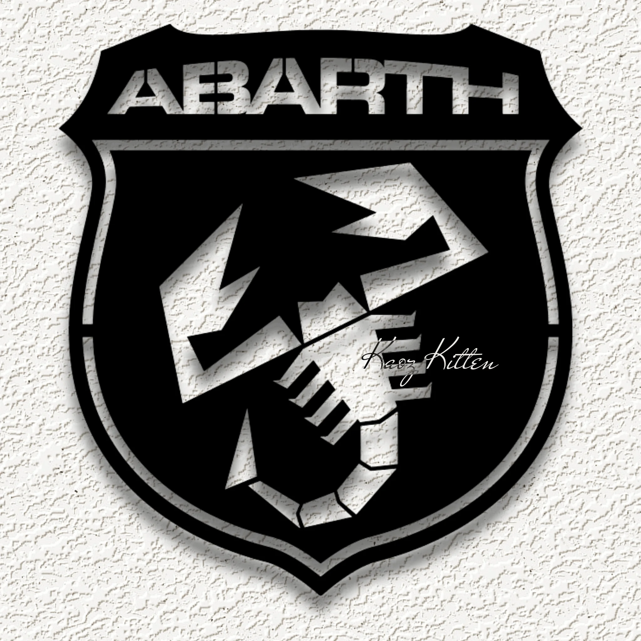 abarth emblem logo WALL ART HOME DECOR 3d model