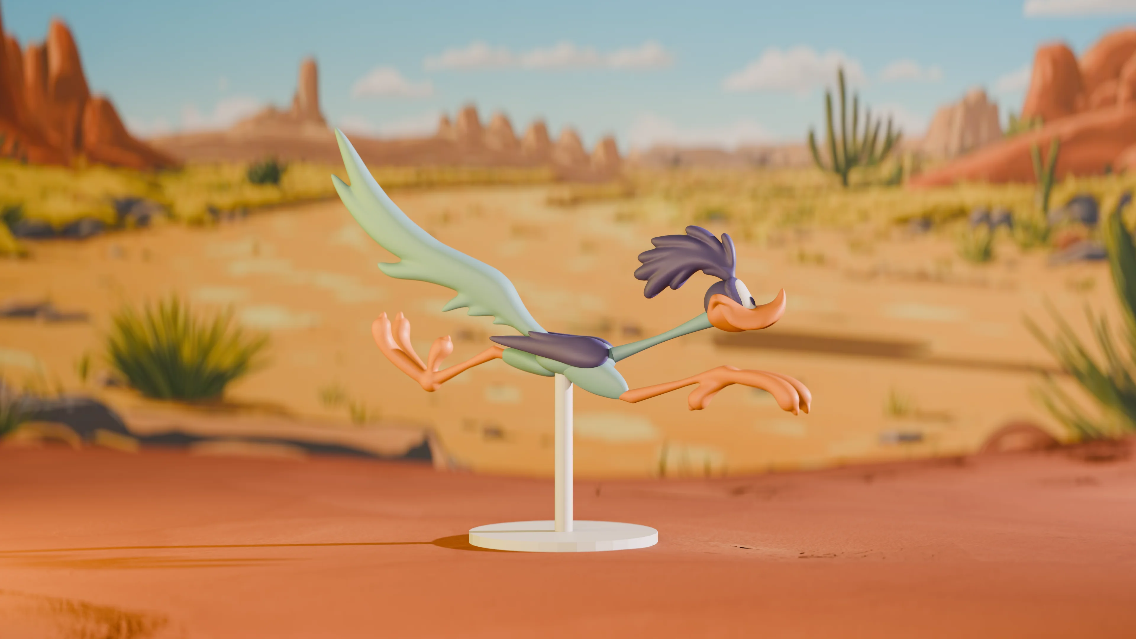 Looney Tunes Road Runner Collectible Figurine 3d model