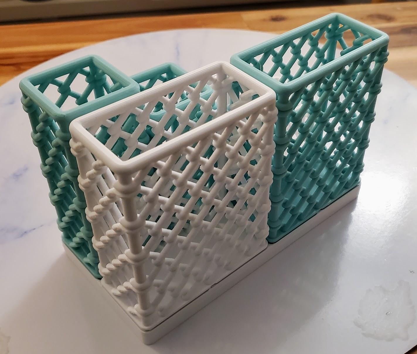 Chain Link Gridfinity Bin 1x2 100mm - Printed in 3DFillies PLA+, love this design so much! - 3d model