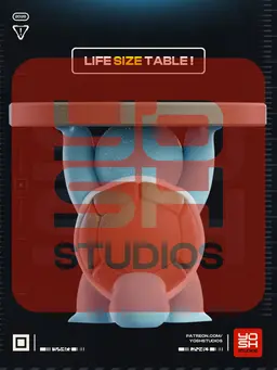 Life Size #007 Table 3D Printer STL file 3d model