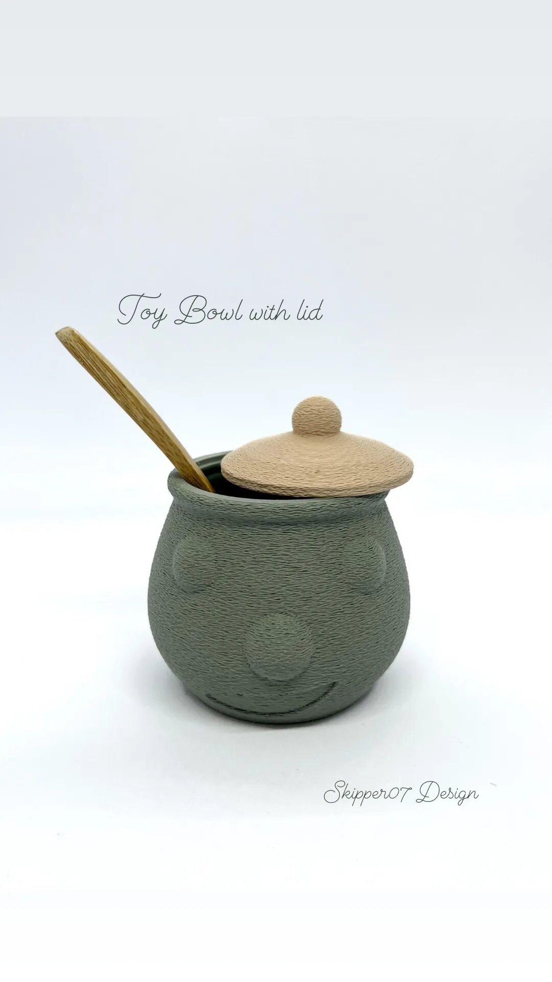 Toy Bowl with lid 3d model