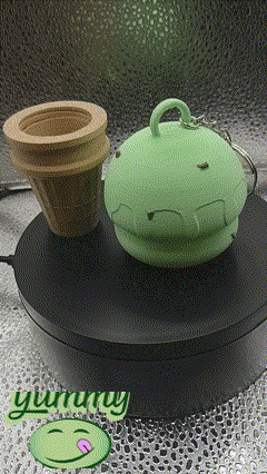 Ice Cream Container Bag Charm 3d model