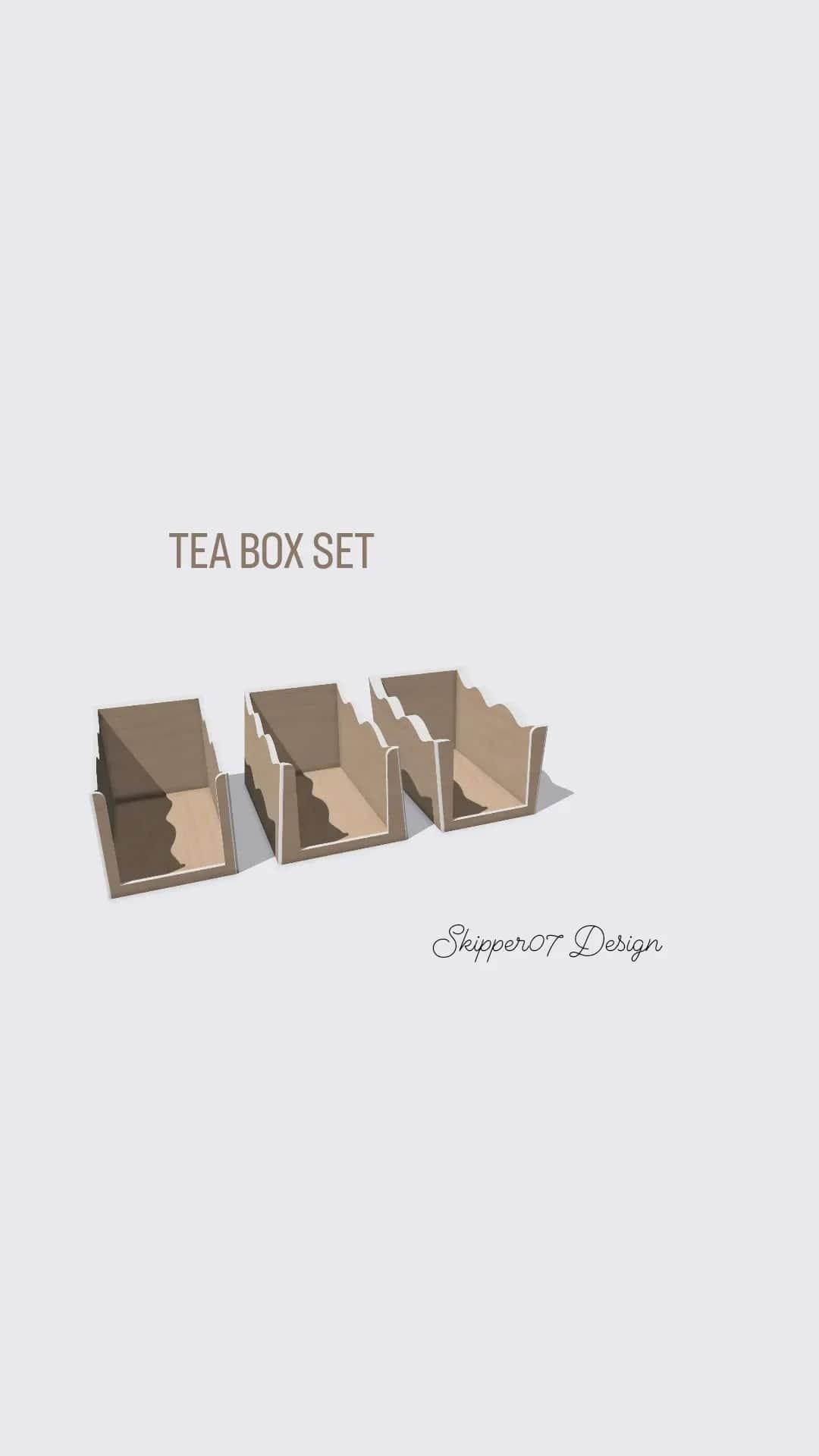 SET TEA BOX 3d model