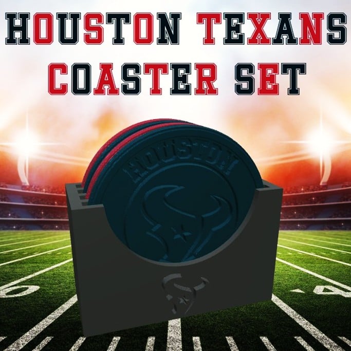 Houston Texans Coaster Set (NFL) 3d model