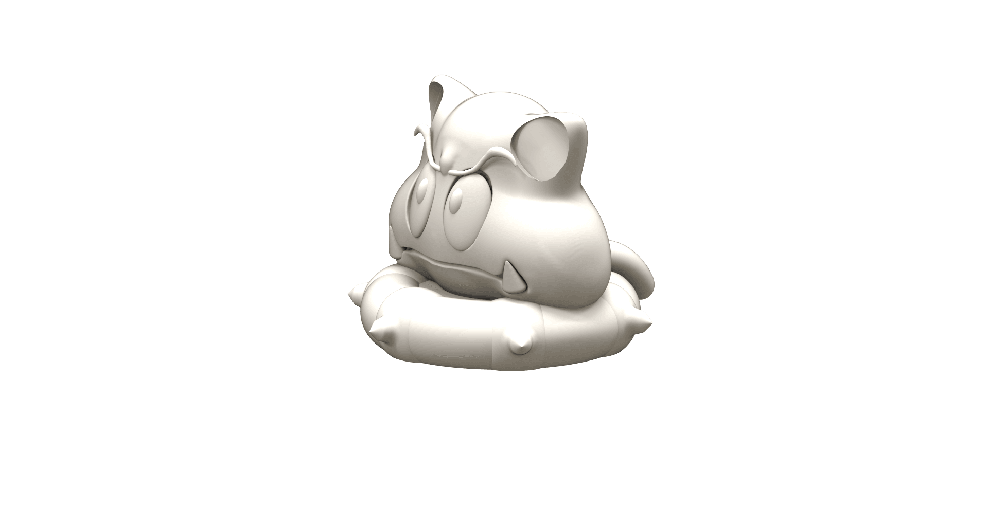 Summer Cat Goomba 3d model
