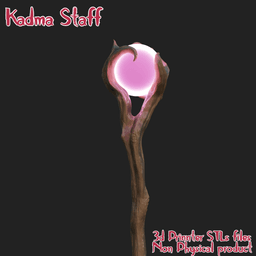 Fantasy Kadma Cosplay Wizard Magic Wood Staff W.i.t.c.h. Jetix Series 3d model