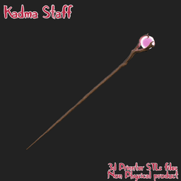 Fantasy Kadma Cosplay Wizard Magic Wood Staff W.i.t.c.h. Jetix Series 3d model