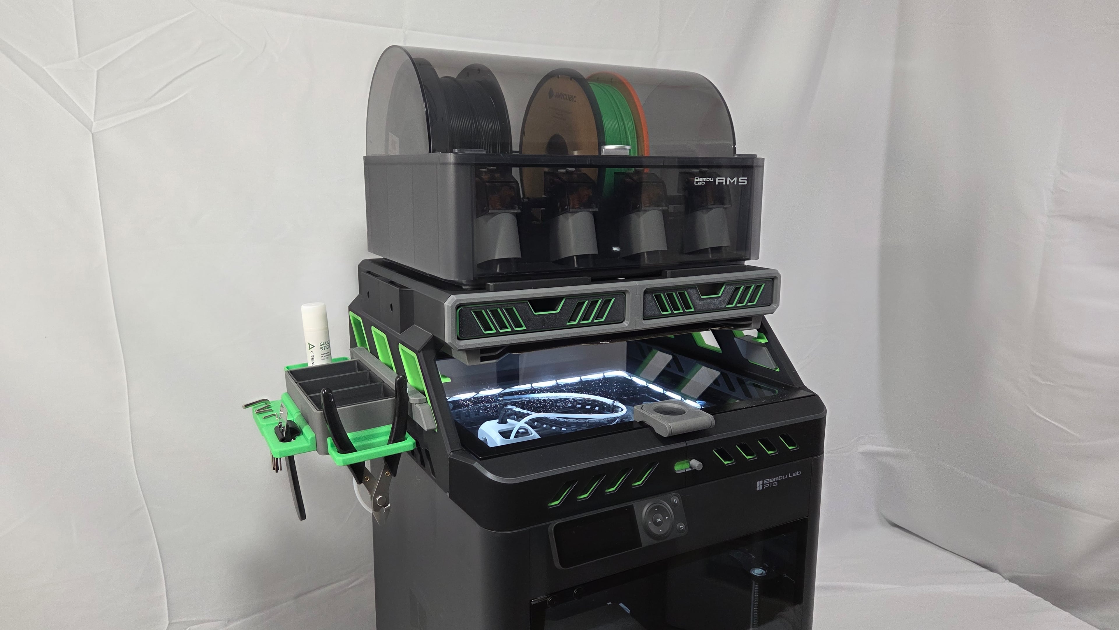 D3P riser for Bambu Lab P1S 3d model