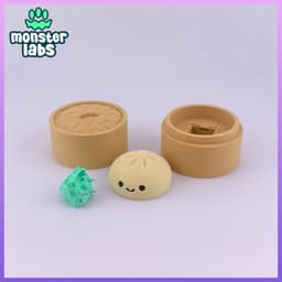 EXCLUSIVE: Dumpling Fidget Clicker Keychain 3d model