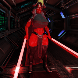 Female Alien Dark Sider V2 3d model