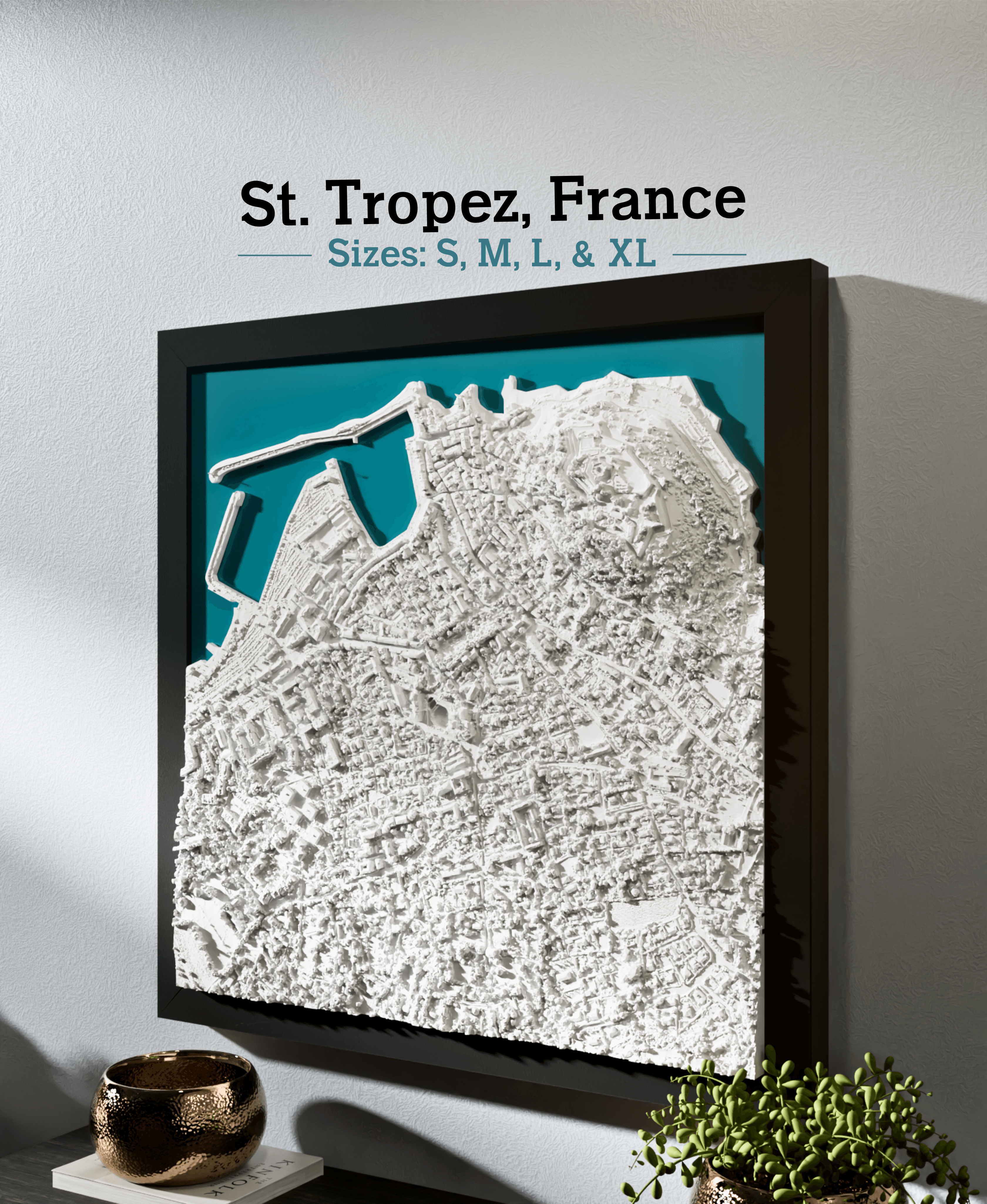 St. Tropez, France - S, M, L & XL 3d model