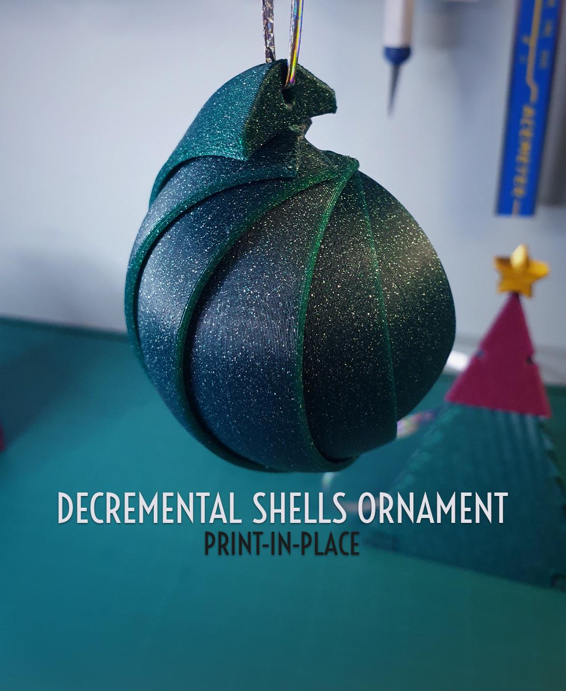 Decremental Shells Ornament || Christmas 3d model