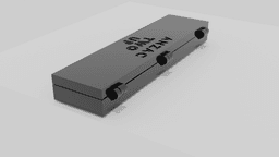 Anzac Day Two Up Paddle with Storage and Display Box 3d model