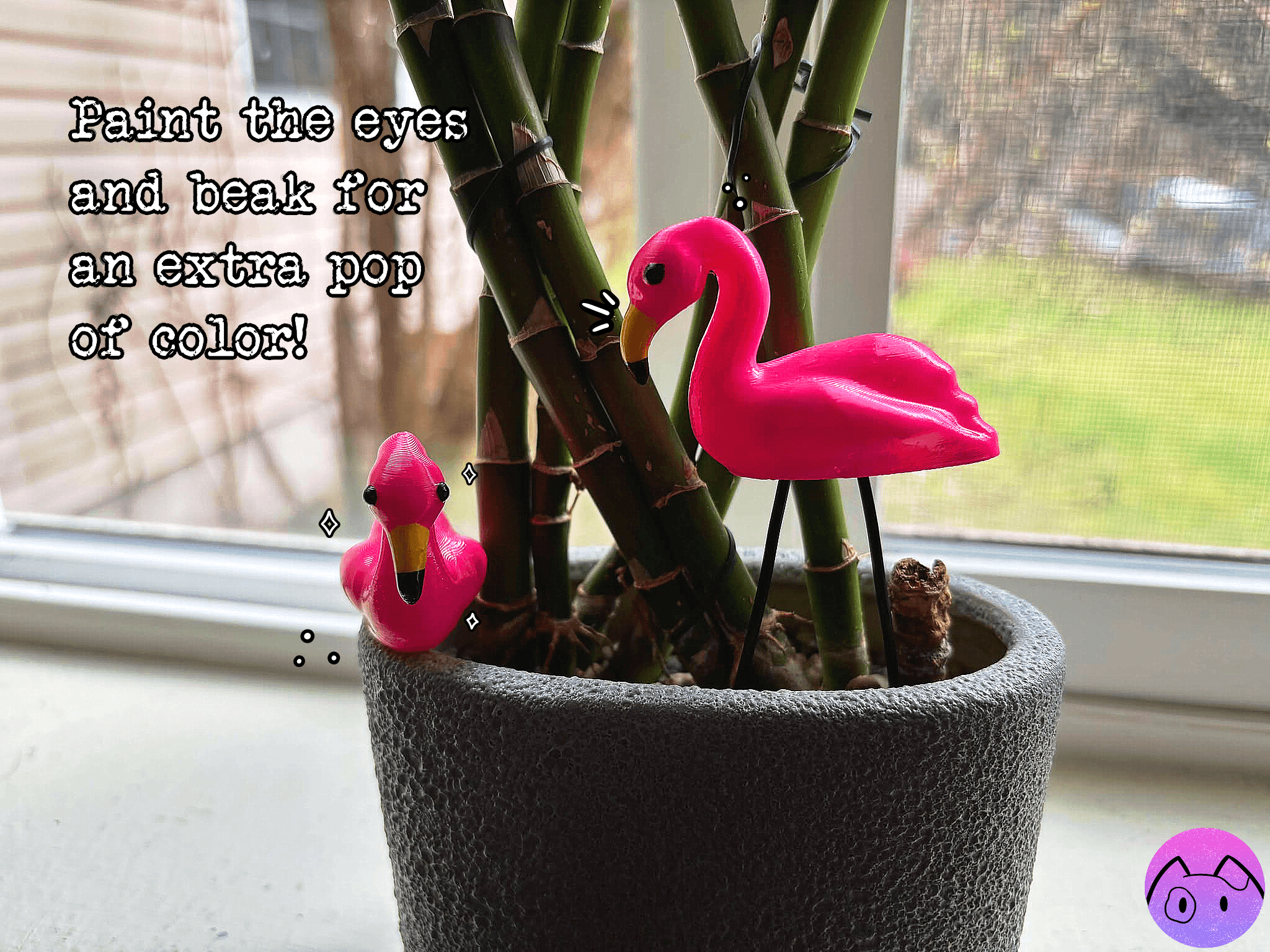 Miniature Flamingo 3d model