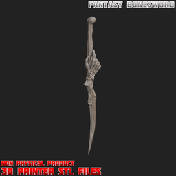 Fantasy Bonesword 3d print files 3d model