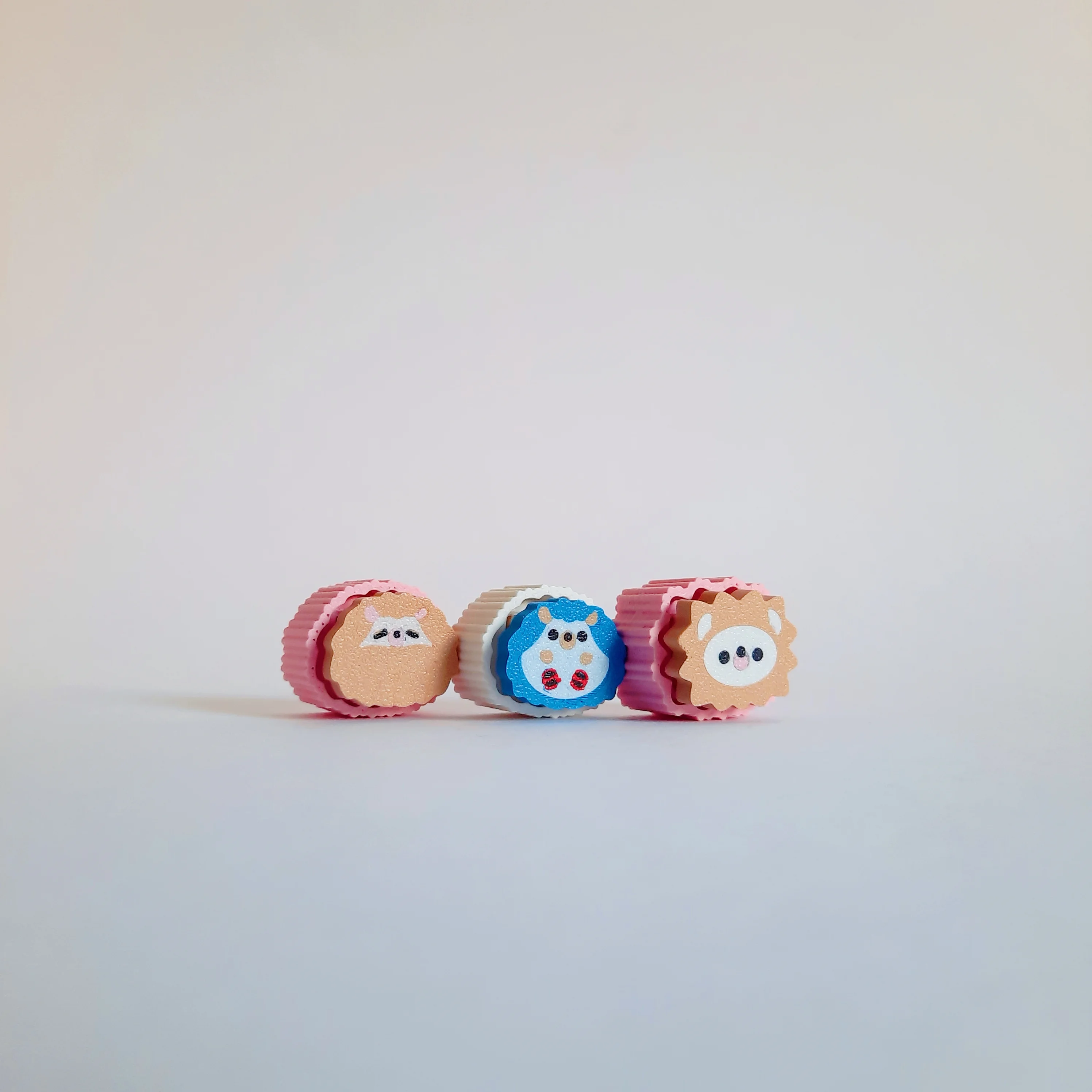 Cute Clicker Hedgehog Collection | No AMS | Print-in-place | Support-free 3d model