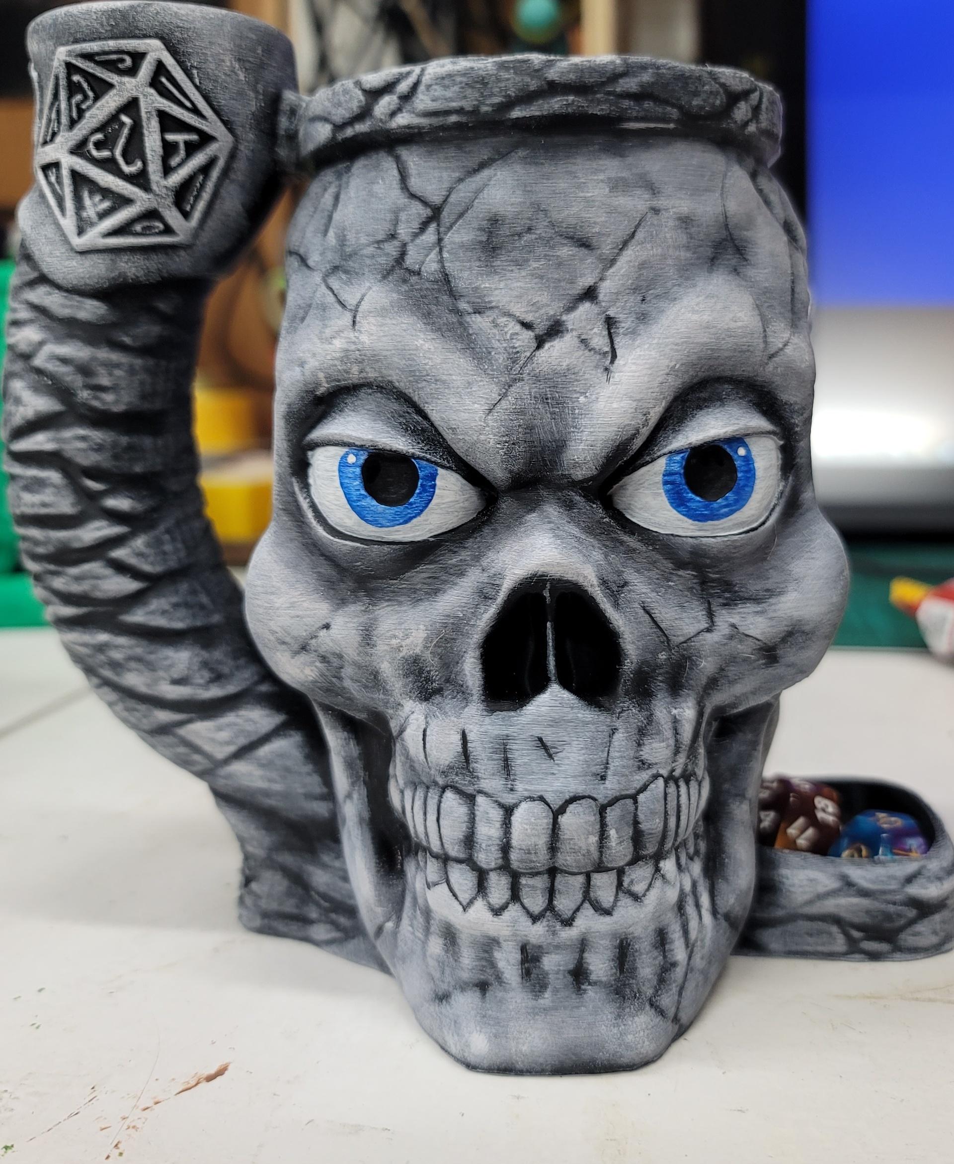  Skull Dice Tower can cozy  3d model