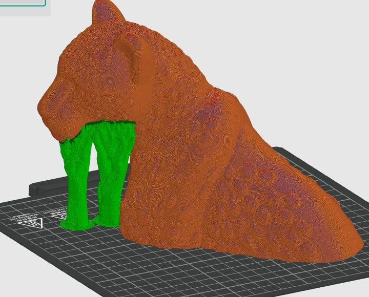 Leopard Lithophane 3d model