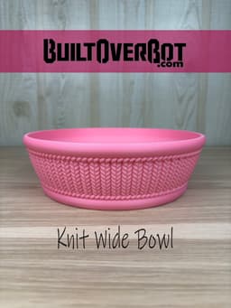 Knit Pattern Wide Bowl 3d model