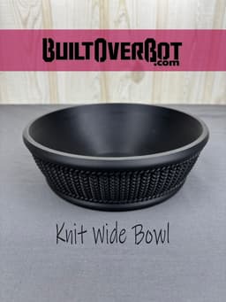 Knit Pattern Wide Bowl 3d model
