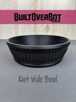 Knit Pattern Wide Bowl 3d model