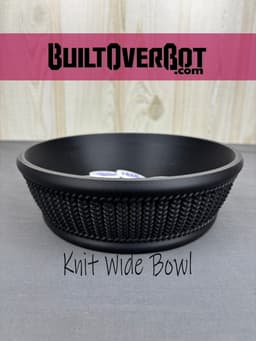Knit Pattern Wide Bowl 3d model