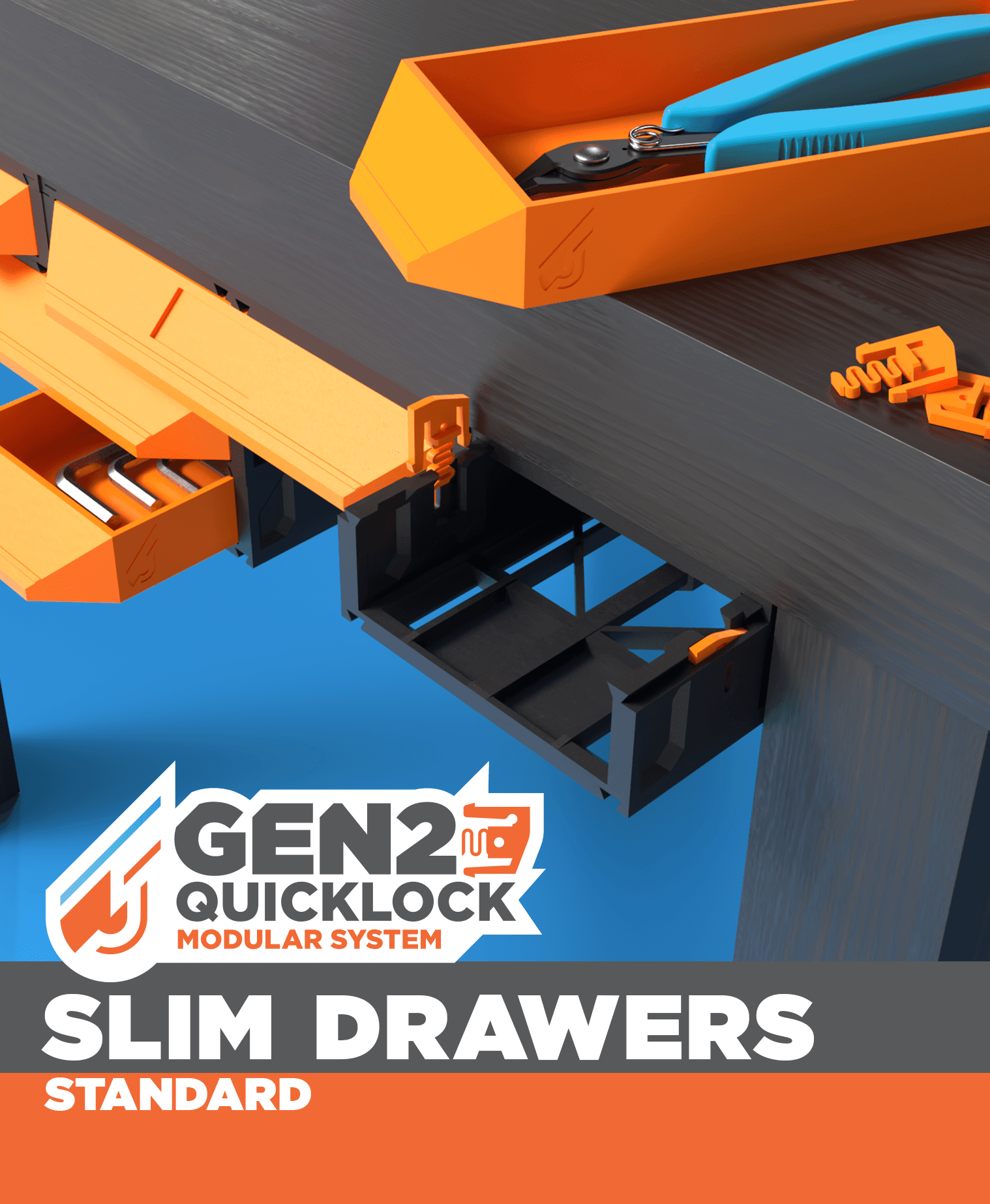 GEN2 Slim Drawers 3d model
