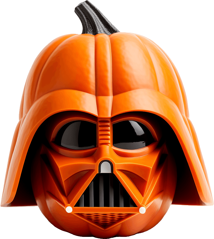 Star Wars (Inspired) "Ana-pumpkin Skywalker" HueForge Darth Vader Helmet 3d model