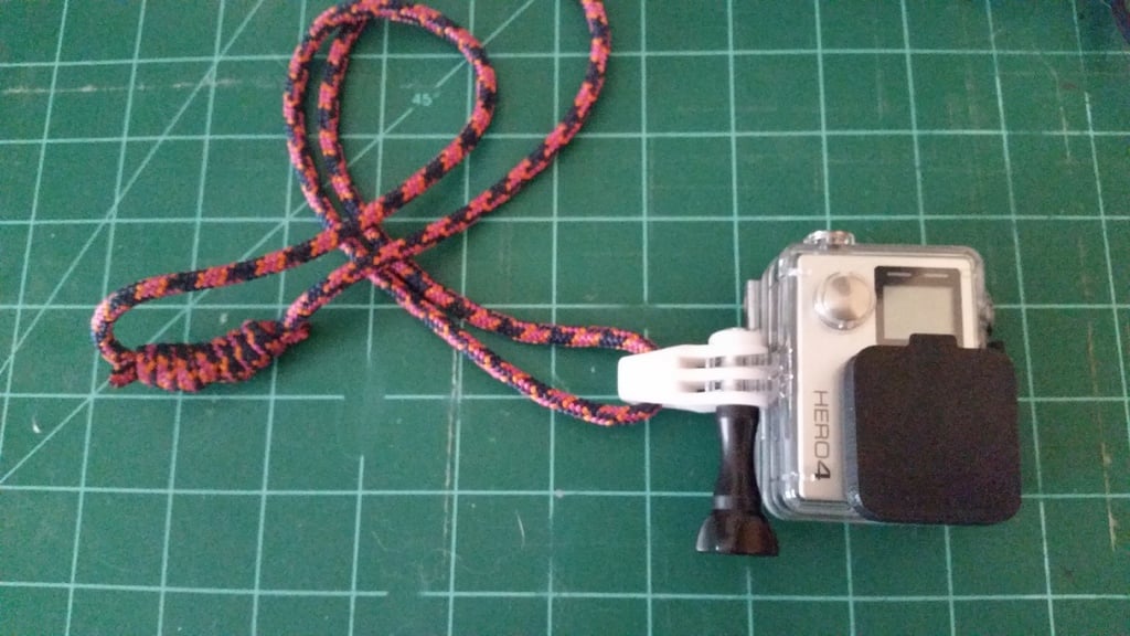 GoPro Cord Mount - Necklace / Wrist 3d model