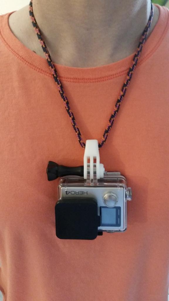 GoPro Cord Mount - Necklace / Wrist  3d model
