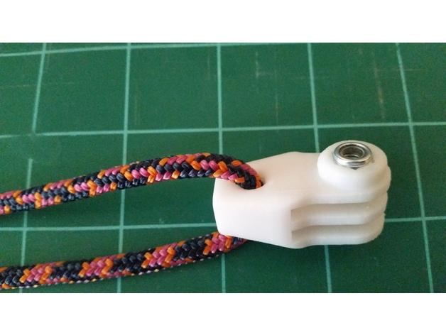GoPro Cord Mount - Necklace / Wrist  3d model