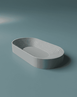 Free Strix Catchall Tray - Spport-free model - Free Parametric Catchall Tray for Entryway 3d model