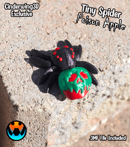 Tiny Spider - Poison Apple 3d model