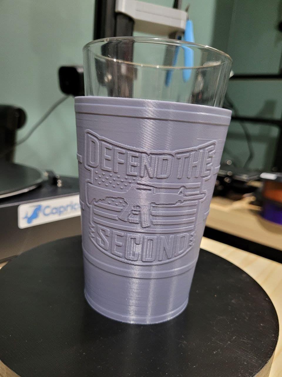Defend the 2nd Pint Glass Holder 3d model