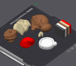 Sleeping Christmas Eevee - Pokemon 3d model