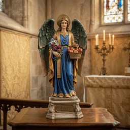 Archangel Barachiel - 3D Printable Religious Statue 3d model