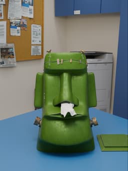 Frankenstein x Moai Tissue Box 3d model