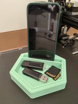 Interchangeable Hex Desk Organizers 3d model