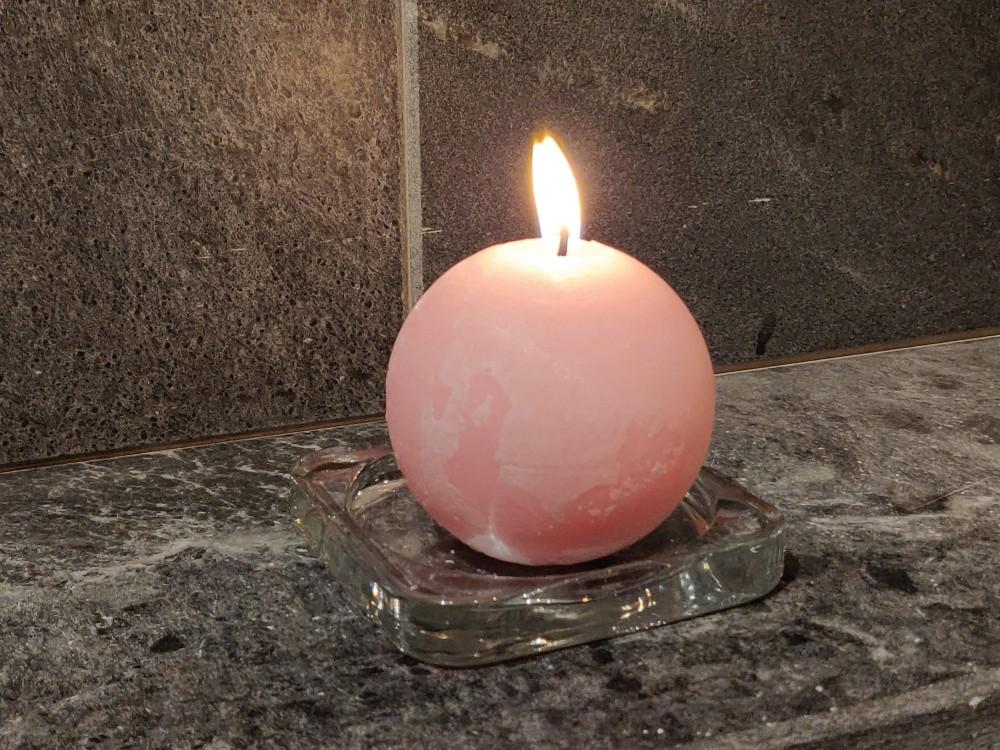 Sphere Candle Mold with integrated funnel and wick holder 3d model